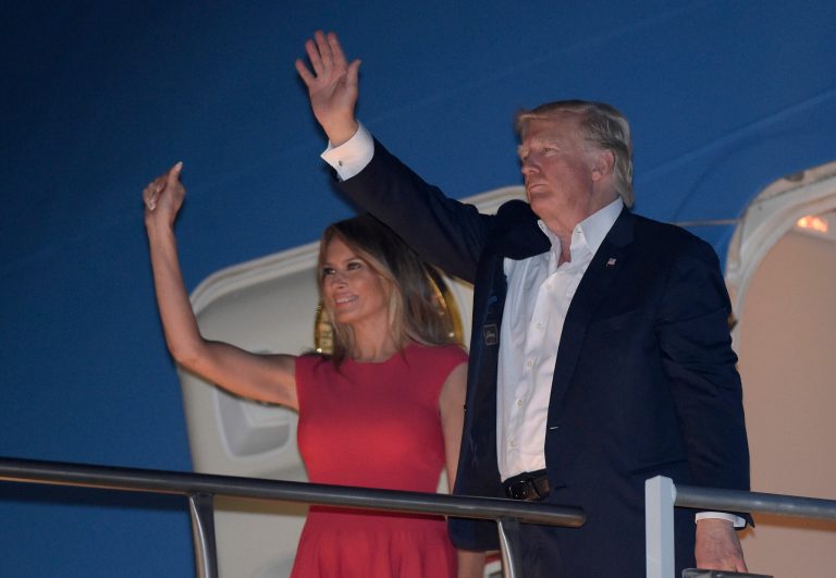 President Trump and first lady Melania Trump announced late Monday the six guests who will join them at a joint session of Congress on Tuesday evening. (AP Photo/Susan Walsh)