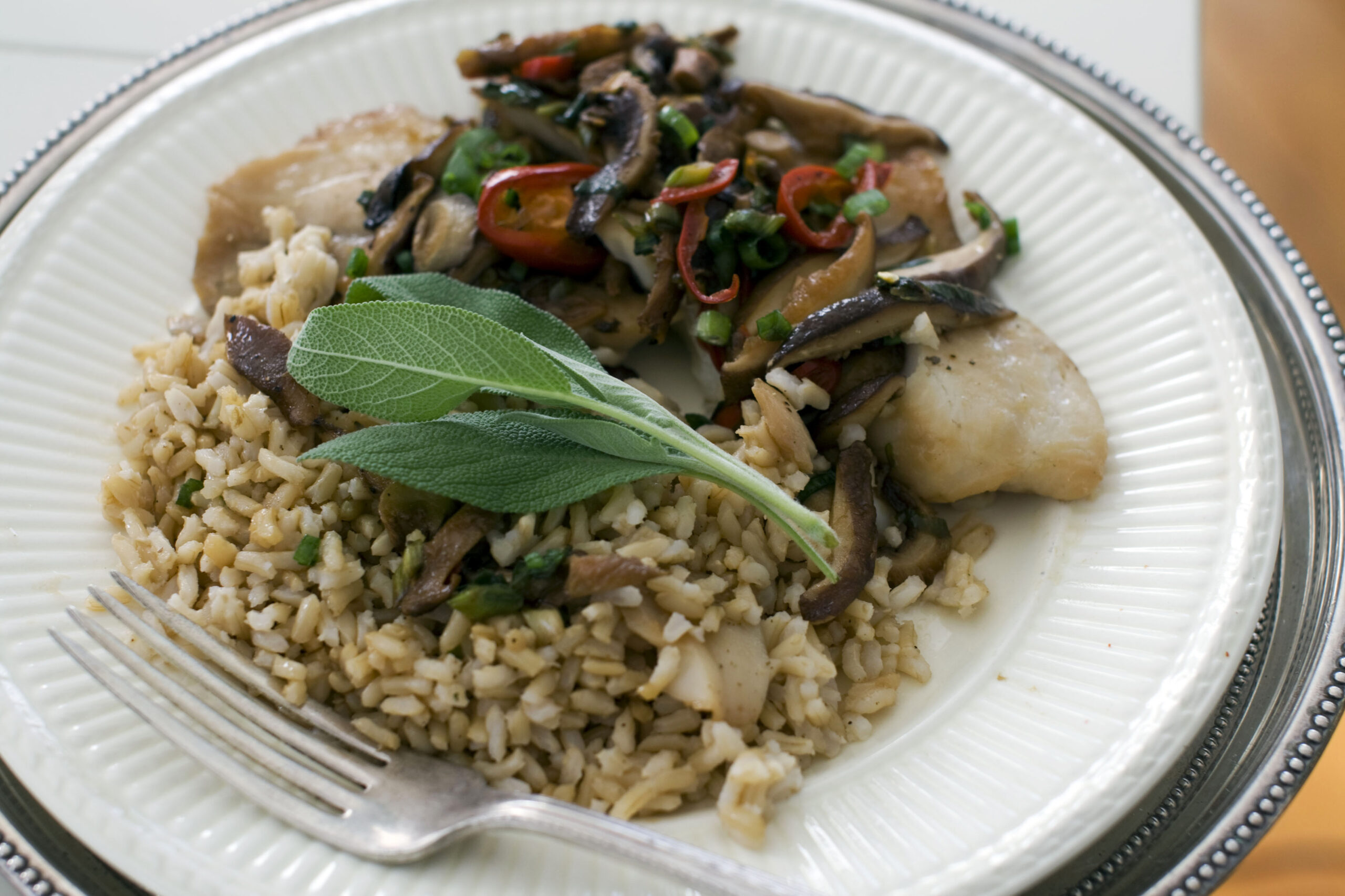 A light, steamed fish dish with big, bold flavors
