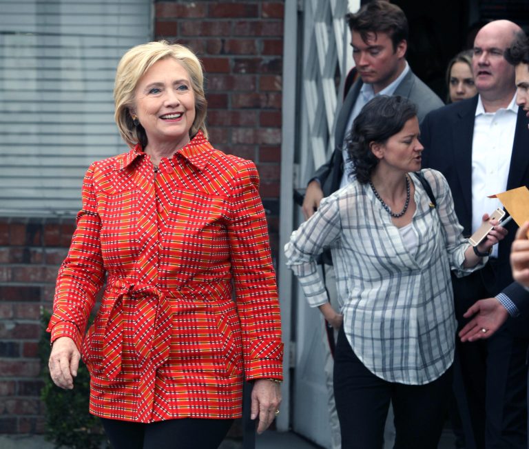 The Laborers International Union of North America is the latest big union to throw its support to the Democratic front-runner. (AP Photo/Lance Iversen)