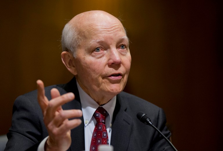 Famous for firing people, Trump has disrupted the status quo in the nation's capital with his personnel decisions. But he won't ax IRS Commissioner John Koskinen. (AP Photo/Manuel Balce Ceneta, File)