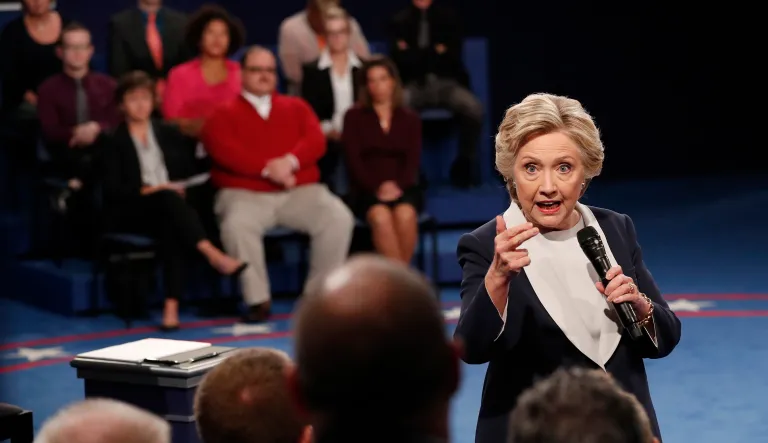 Some experts believe Clinton and the Democratic National Committee may have violated a ban on foreign contributions to campaigns. (Rick T. Wilking/Pool via AP)