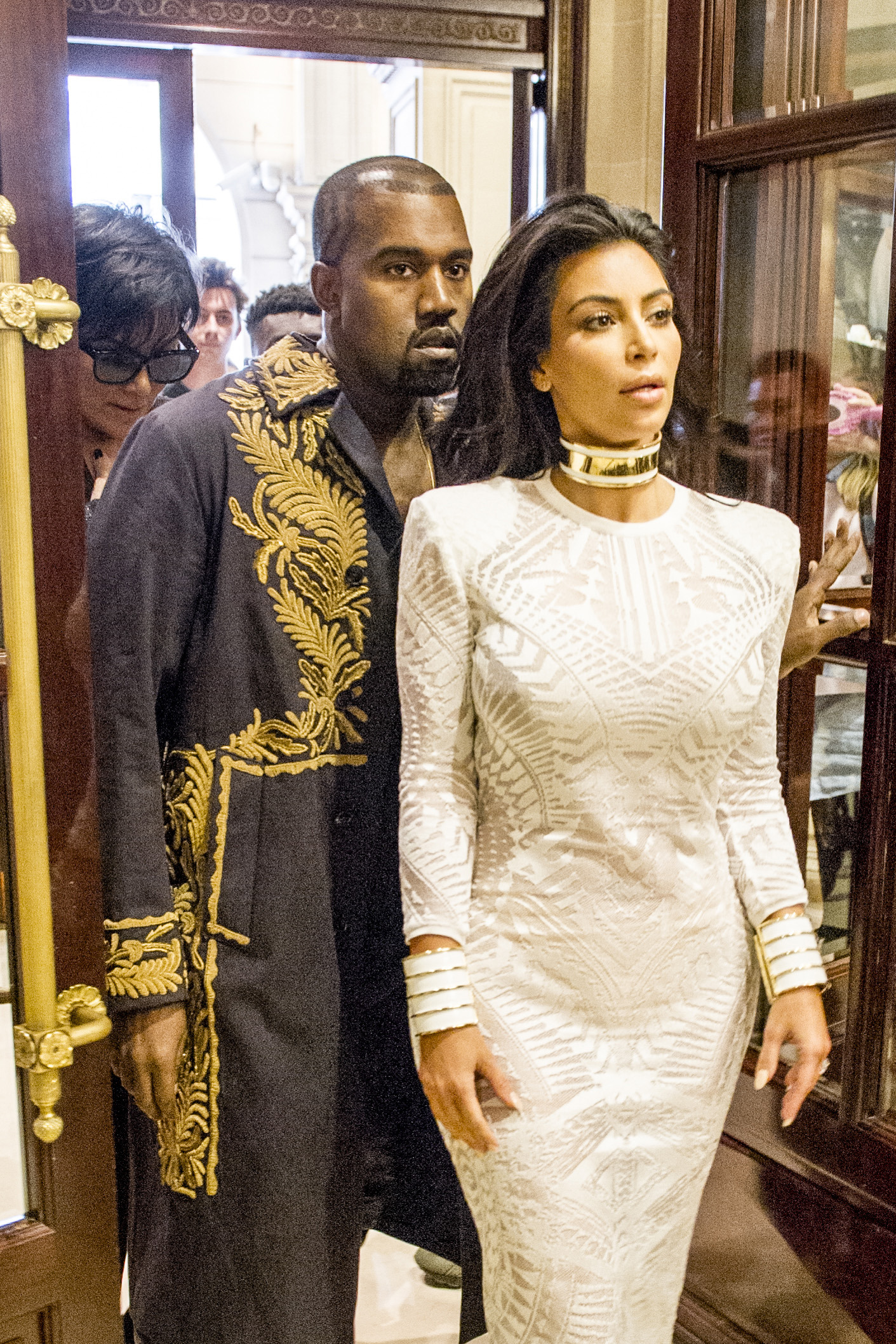 Kardashian jostled outside Paris fashion show