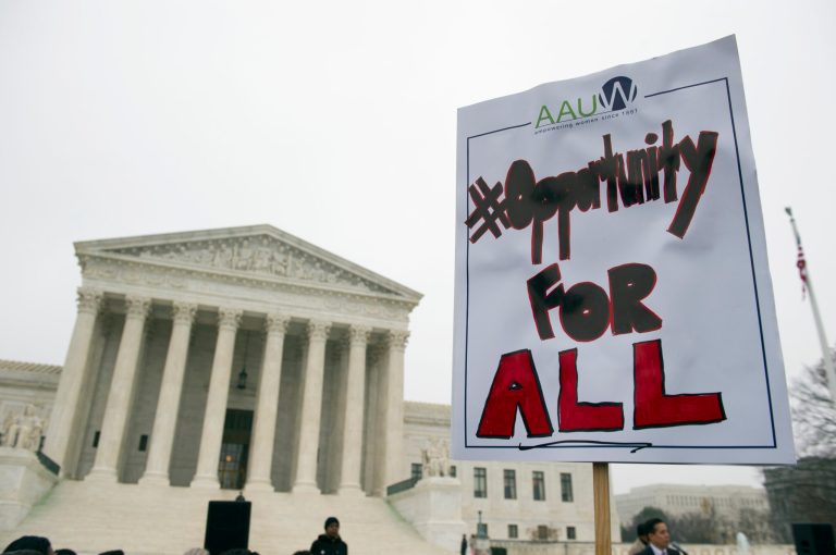Applicants accepted because of their race will benefit. (AP Photo/Cliff Owen)