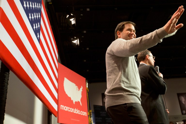 Marco Rubio's camp will likely be cheered by the poll's finding that he's now in second place with 18 percent. (AP Photo/Jacquelyn Martin)