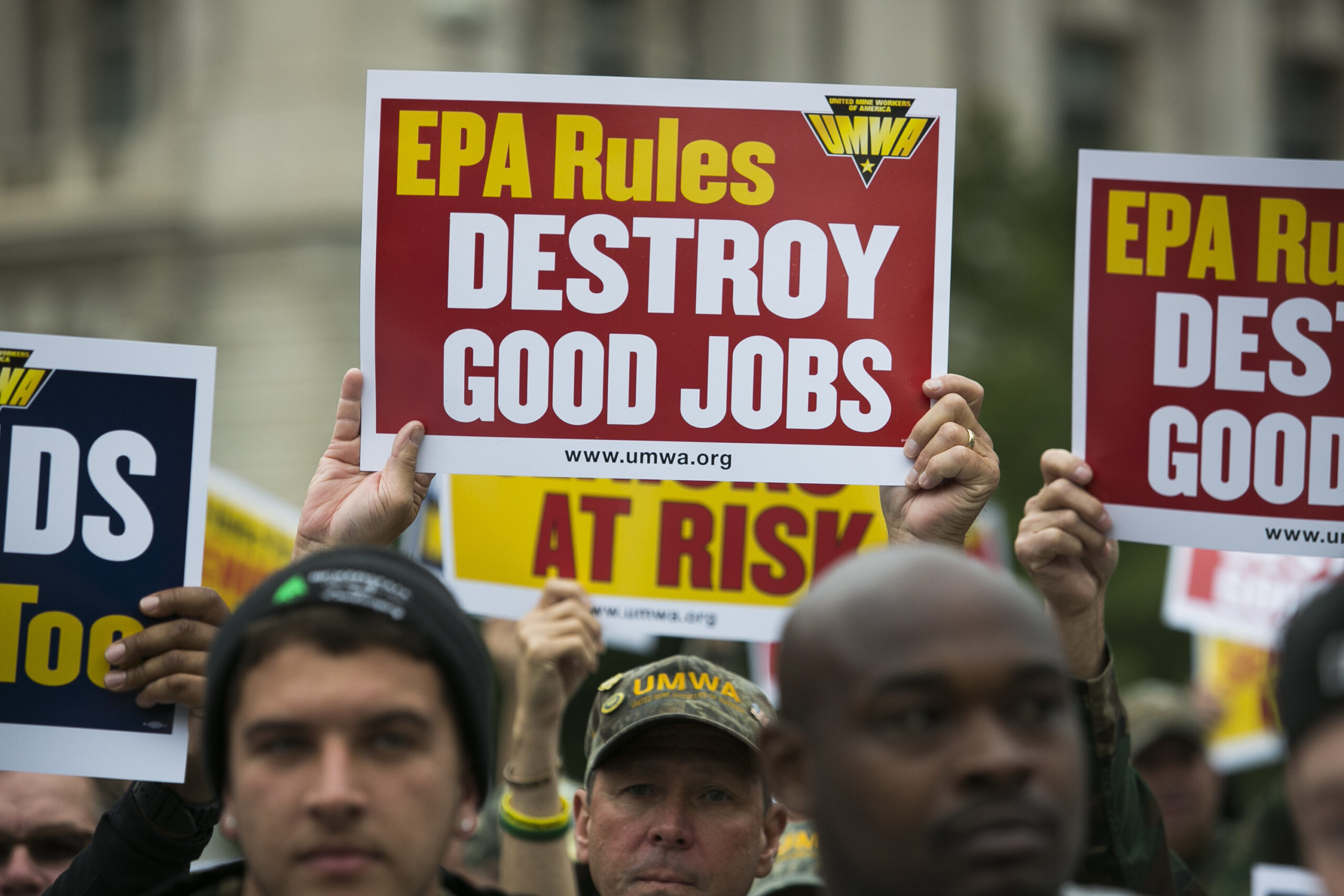 Unions protest EPA power plant proposal