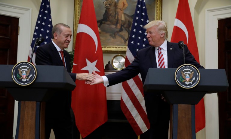 Senators had asked Trump to call out Turkish President Recep Tayyip Erdogan for his authoritarian policies and human rights violations.