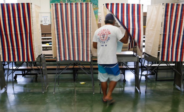 Can you name the state trying to place racial restrictions on voting?