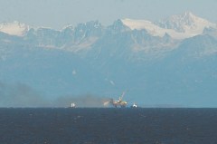Fire at offshore gas platform prompts evacuation