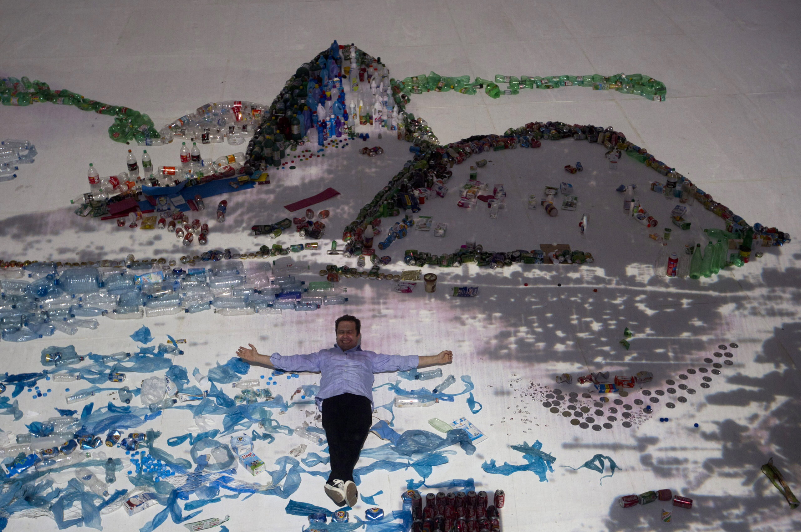 Garbage Guanabara Bay from Brazilian artist Muniz