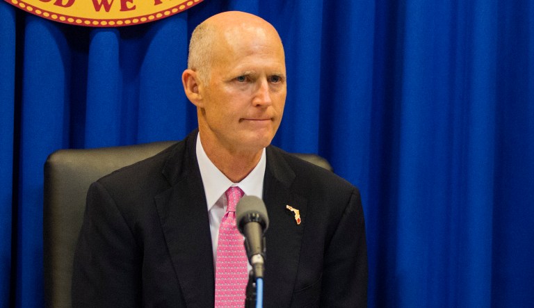 Florida Gov. Rick Scott said he will require a law enforcement officer to be present in every public school during hours when students are present. He also said, 