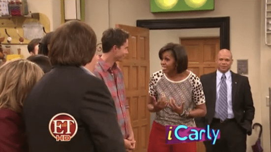 Michelle Obama saves iCarly from the Feds