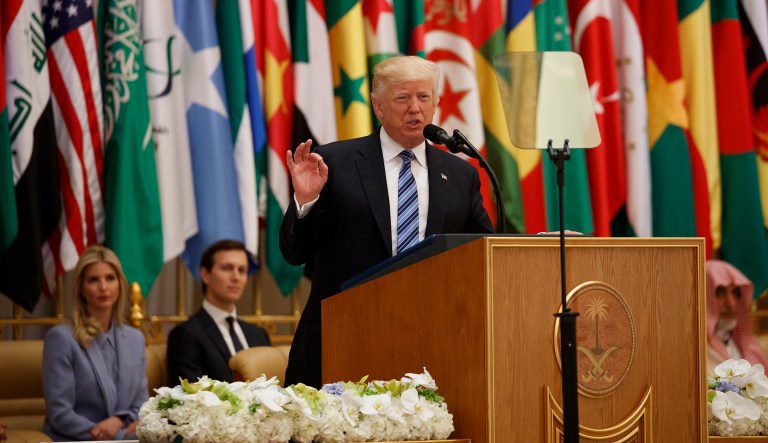 President Trump's meetings with Muslim leaders show that he doesn't care about what their faith is, so long as they want to defeat the ultimate evil of terrorism. (AP Photo/Evan Vucci)