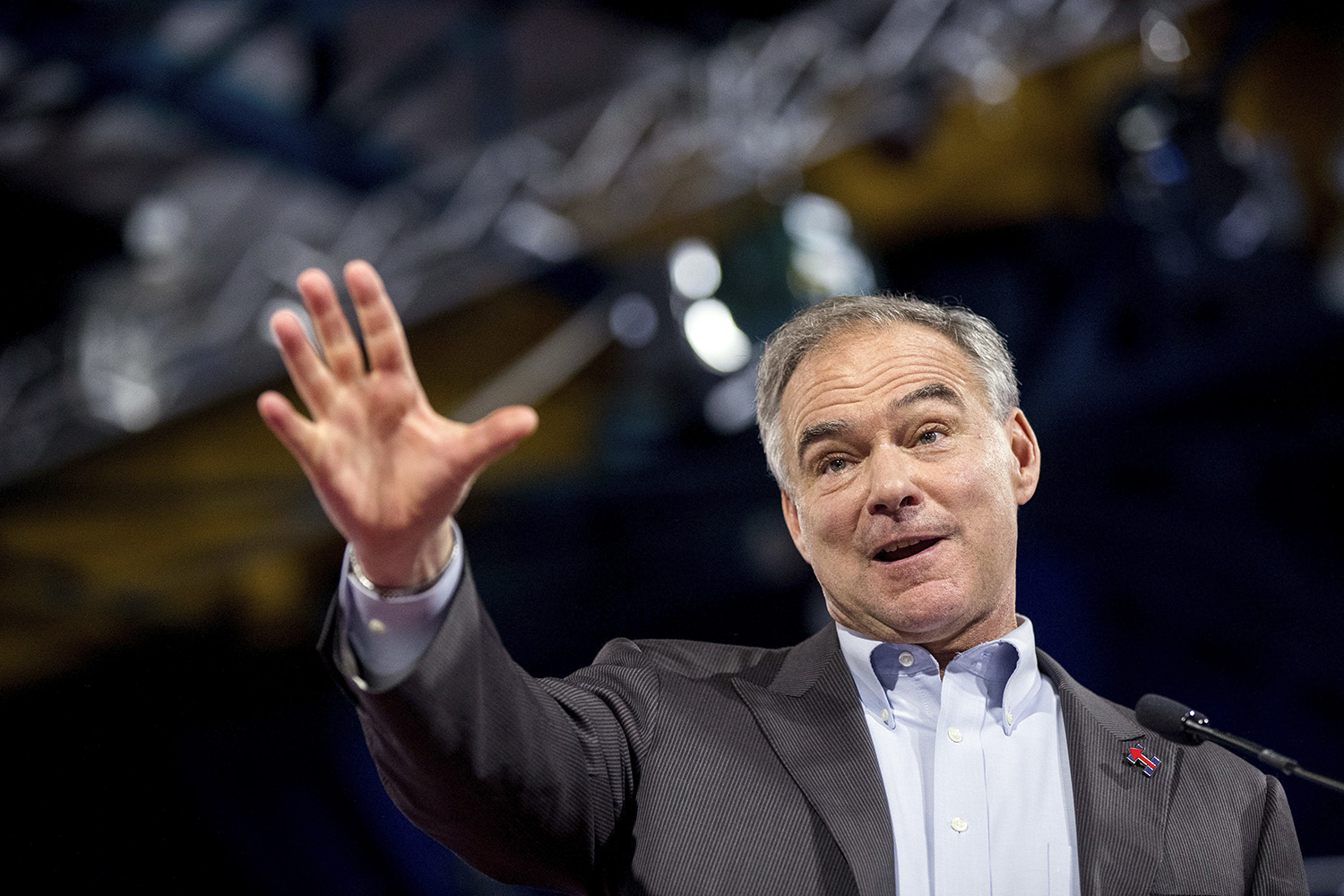 Tim Kaine — some centrist!