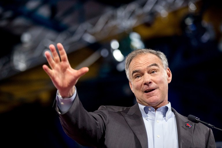 Tim Kaine will play a similar role in Hillary Clinton's campaign as Mike Pence plays in Donald Trump's. (AP Photo/Andrew Harnik)