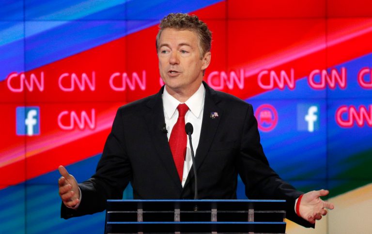 During an appearance Wednesday on Fox News, Rand Paul appeared at ease with his position in the GOP field ahead of the sixth debate. (AP Photo)
