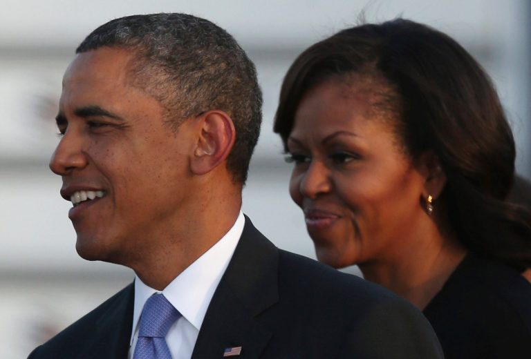 President Obama and first lady Michelle Obama will celebrate their 21st wedding anniversary home at the White House with Washington in the midst of a government shutdown.ÃÂ (Photo by Sean Gallup/Getty Images)
