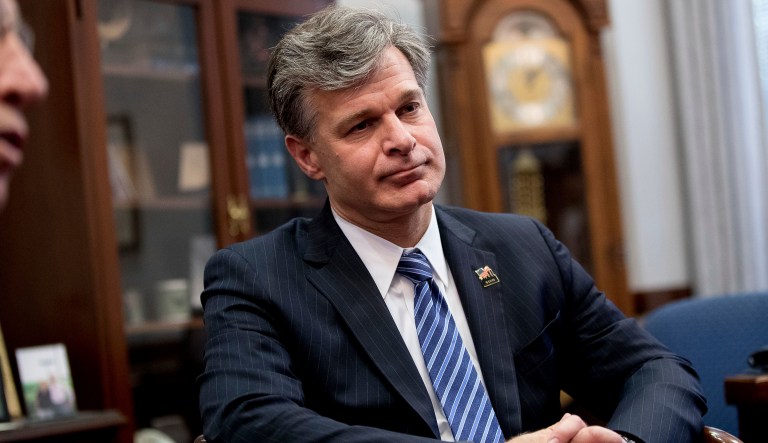 If confirmed by the full Senate, Wray will serve a 10-year term. (AP Photo/Andrew Harnik)