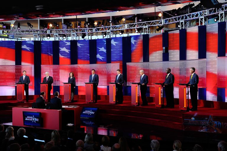 The Ronald Reagan Centennial GOP Presidential Primary Candidates Debate at the Ronald Reagan Presidential Library on September 7, 2011 in Simi Valley, California. Expect this presidential election season's GOP debates to be even bigger. (Getty Image)