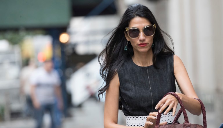 On Friday, the State Department released emails sent to and from Huma Abedin, one of Hillary Clinton's top aides, while Abedin worked at the agency. (AP Photo/Mary Altaffer)