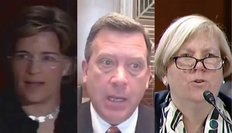 Annie Caputo, David Wright, and Susan Parker Bodine were all approved by the Senate Environment and Public Works Committee. (Images courtesy screenshots)