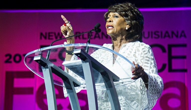 Congresswoman Maxine Waters seen at the Essence Empowerment Experience at Ernest N. Morial Convention Center on Saturday, July 1, 2017, in New Orleans. (Photo by Amy Harris/Invision/AP)