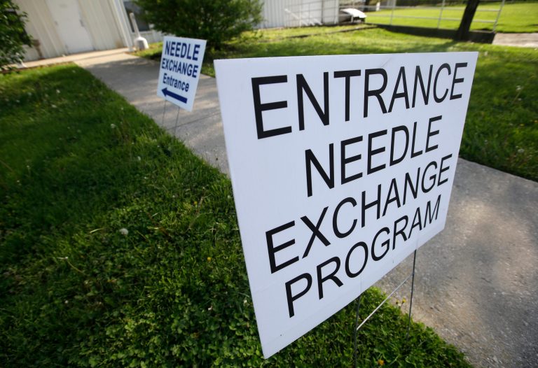 Indiana Gov. Mike Pence's response to the HIV outbreak comes despite his own misgivings about needle exchange programs. (AP Photo)Â 