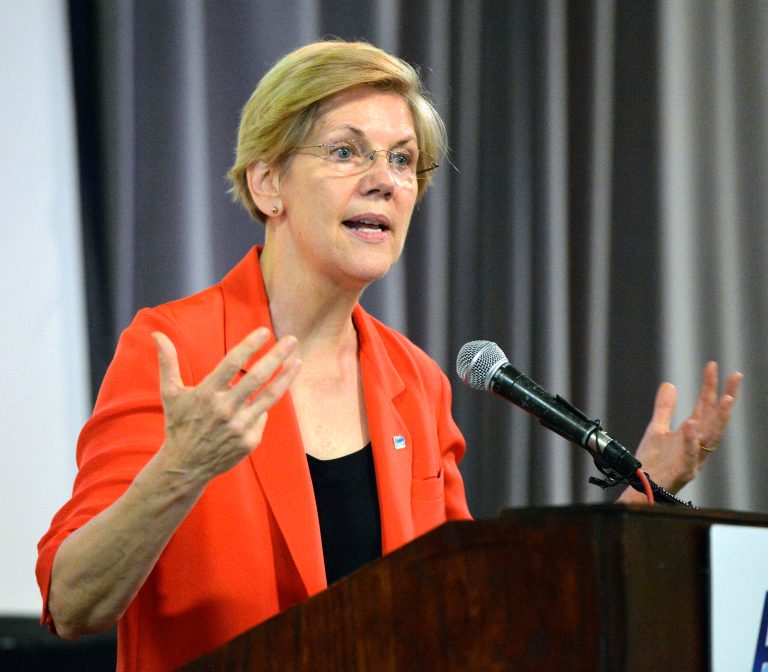 Sen. Elizabeth Warren and other senators confronted regulators Tuesday over the fact that no top bankers are in jail. (AP Photo)