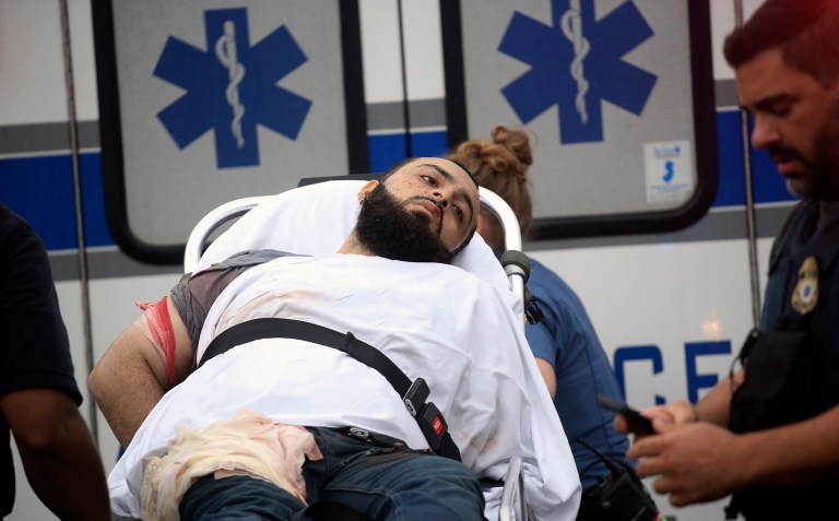 Ahmad Khan Rahami, an Afghan immigrant, was arrested in Linden, N.J., after law enforcement officials discovered him sleeping in a bar doorway. (Nicolaus Czarnecki/Boston Herald via AP)