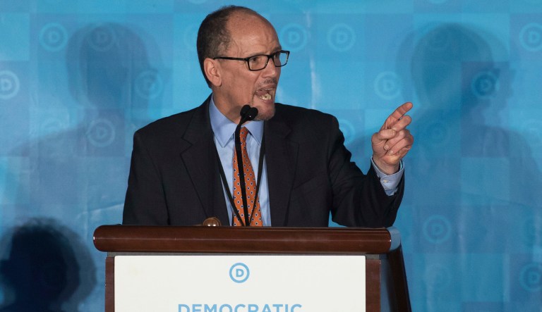 Democrats have a huge job in front of them. And it is unclear whether Tom Perez, the Clinton-backed candidate who won the DNC chairmanship in a divisive battle with Rep. Keith Ellison earlier this year, is the man to do it. (AP Photo/Branden Camp)