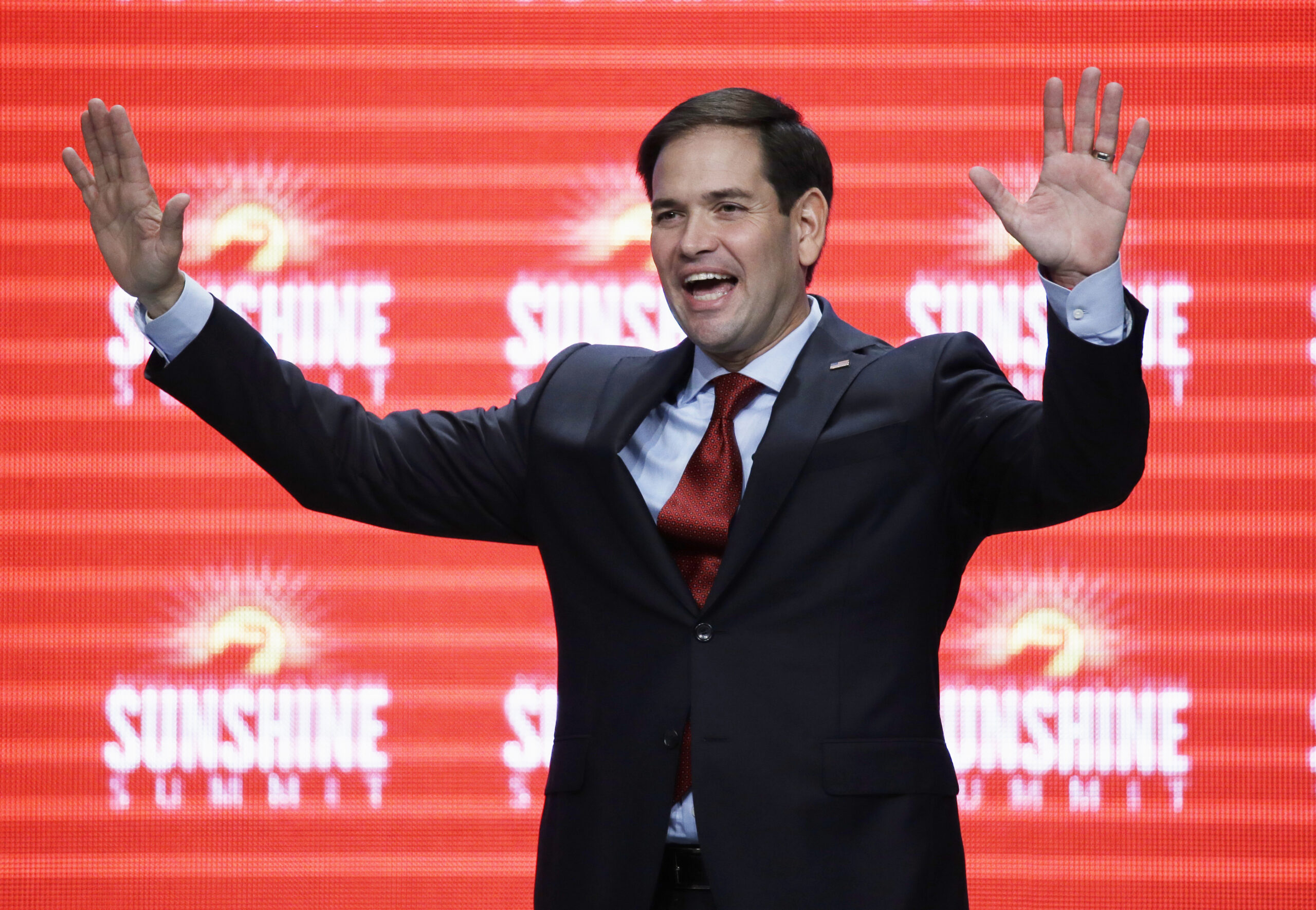 Rubio promises the military safety, care as president