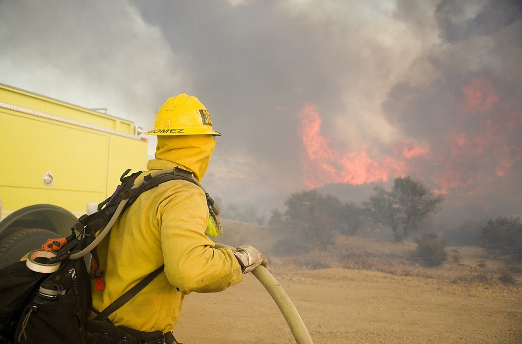 Firefighters exposed to toxic chemicals through protective clothing