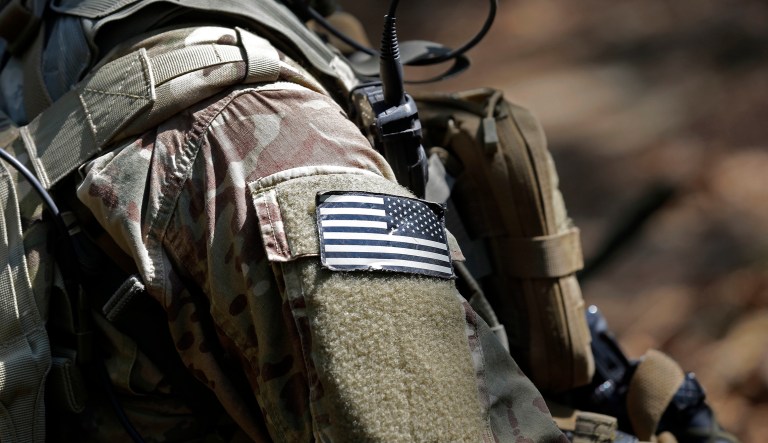 At least 15 soldiers with Army Special Operations Command were injured after an explosion occurred at Fort Bragg in North Carolina on Friday. (AP Photo/Gerry Broome)