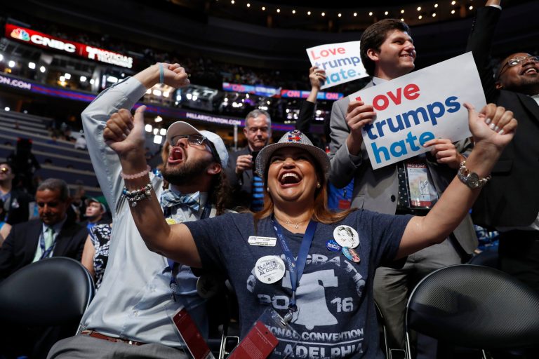 The speaker lineup Monday highlighted this shift. (AP Photo/Carolyn Kaster)