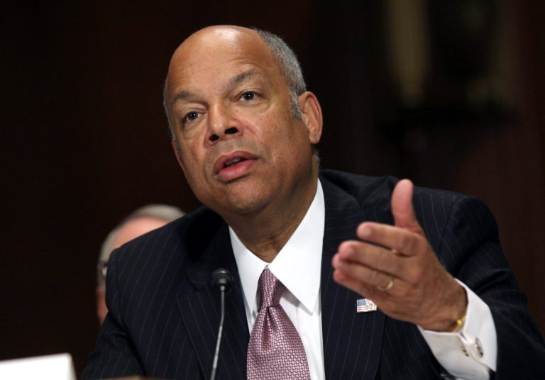 Homeland Security Secretary Jeh Johnson declined to say Monday whether cities offering 