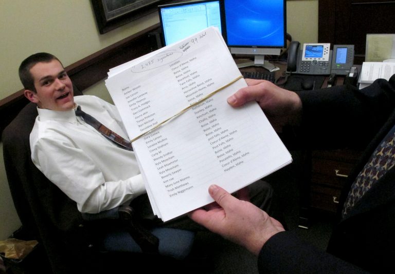 Dain Johnson, an intern in Gov. C.L. 