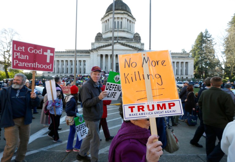 One narrative that should be challenged is that being pro-life is out of the mainstream. (AP Photo/Ted S. Warren)