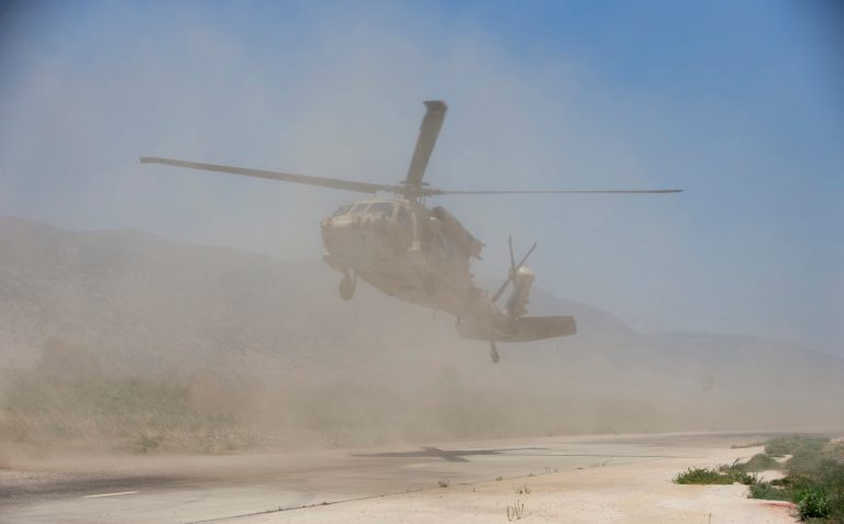 One American service member is missing after a Blackhawk helicopter he was in with five others crashed off the coast of Yemen Friday evening. (AP Photo/Carolyn Kaster, Pool)