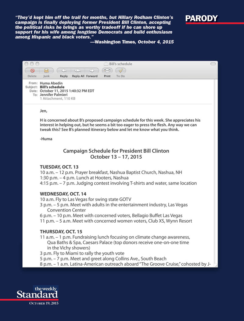 Bill Erects Hillary 2016’s Internship Program