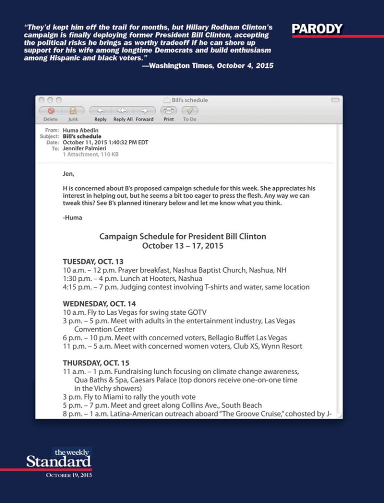 Bill Erects Hillary 2016’s Internship Program