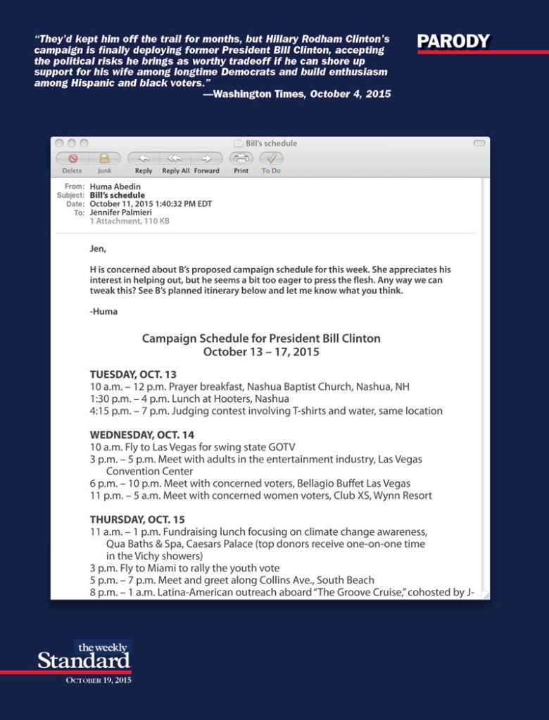Bill Erects Hillary 2016’s Internship Program