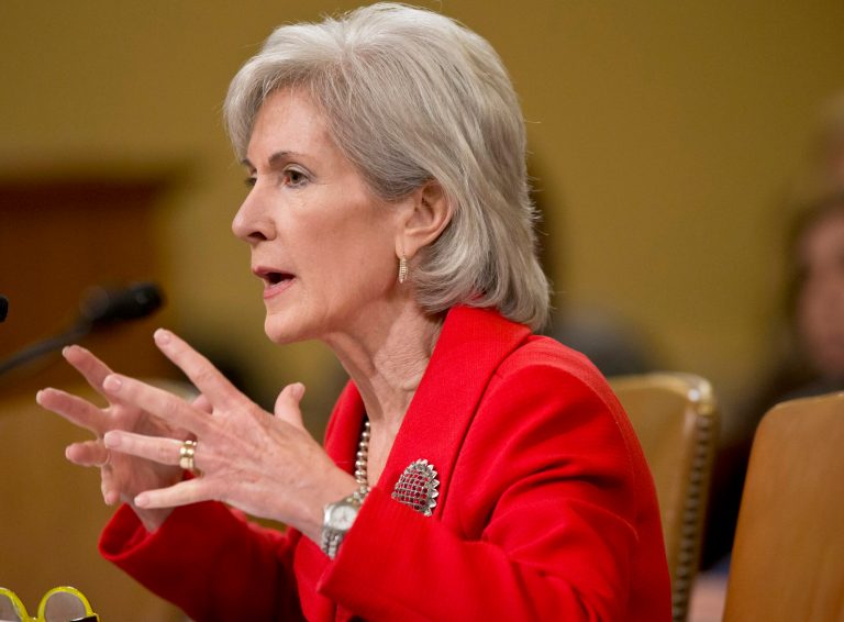 According to the Washington Post, Health and Human Services Secretary Kathleen Sebelius 