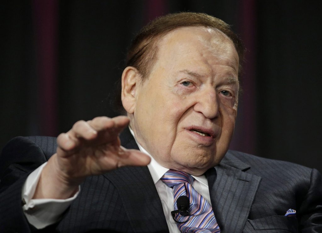 Sheldon Adelson criticizes Internet gambling