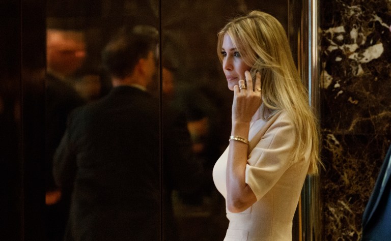 President-elect Trump's daughter, Ivanka, is lobbying Congress ahead of her father's inauguration next month to start working on reforms to childcare policies. (AP Photo/ Evan Vucci)