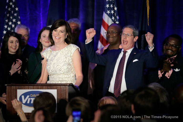 U.S. Sen. David Vitter will face Democratic state Rep. John Bell Edwards in the general election Nov. 21, 2015. (David Grunfeld/ NOLA.com | The Times-Picayune via AP)