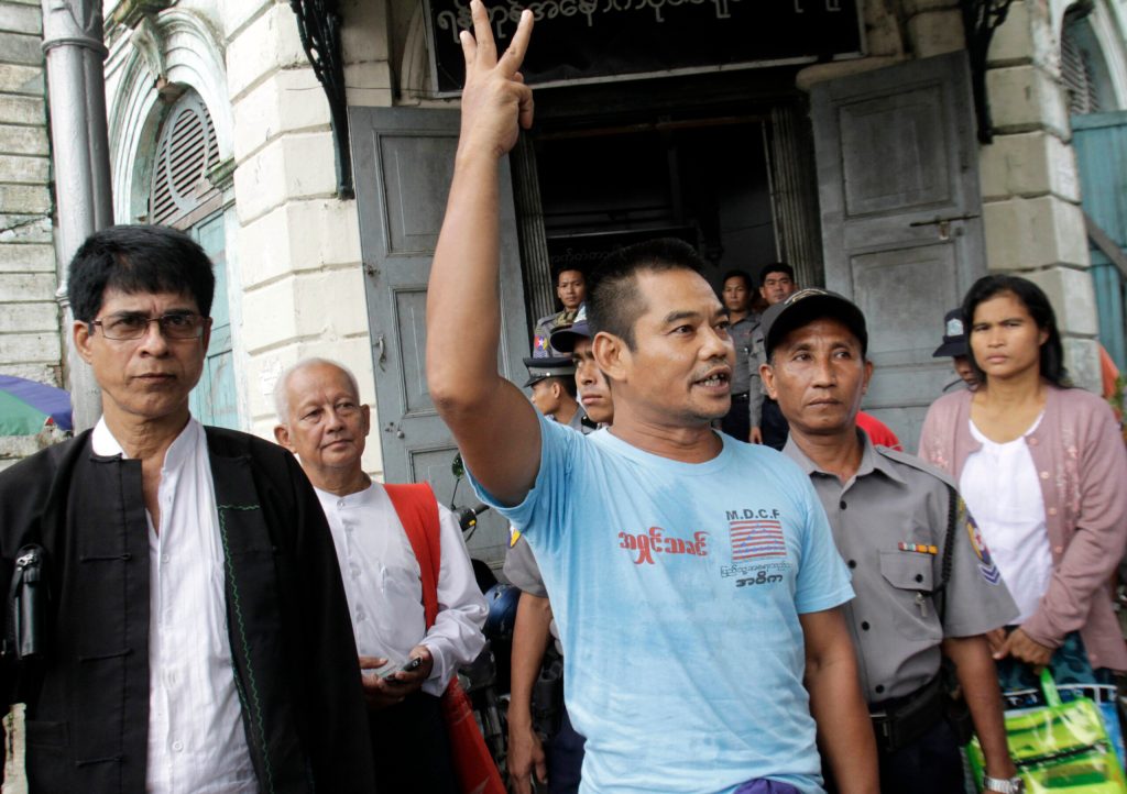 1 march, 11 sentences for Myanmar rights activist
