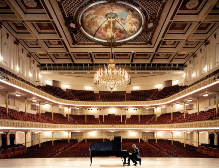 This undated image provided by National Trust for Historic Preservation shows the Music Hall in Cincinnati, Ohio, one of America's 11 most endangered historic places. A National Historic Landmark, Music Hall has played a significant role in the cultural fabric of Cincinnati since it was built in 1878. Today, preservationists say it is deteriorating and in need of extensive repairs. (AP Photo/Cincinnati Symphony Orchestra via National Trust for Historic Preservation)