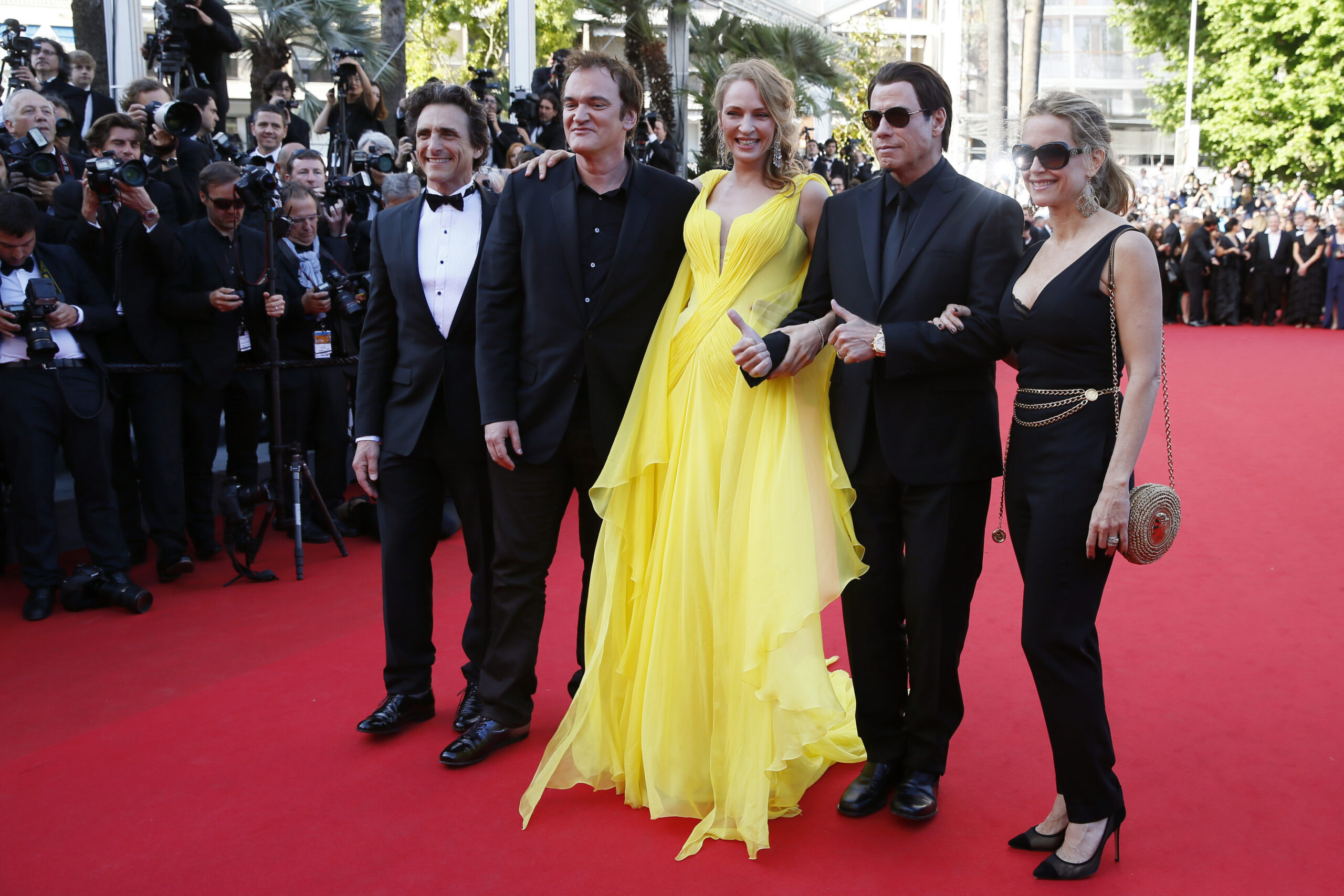 CANNES WATCH: Uma Thurman wows; designers pop up