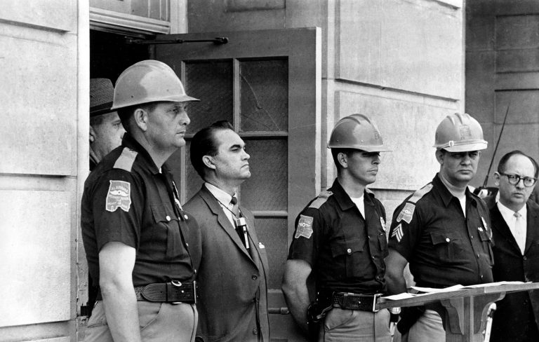 George Wallace, center, the Alabama Governor, was a Democrat and ran in the Democratic presidential primaries in 1964, 1972 and 1976. (Photo: AP)
