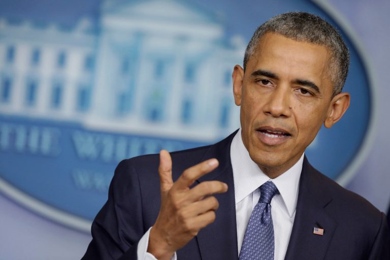 President Obama, shown here at an August 1 press briefing, told the New York Times that politicians 