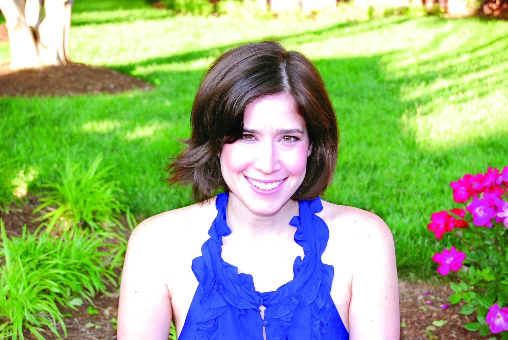 Football girl: Melissa Jacobs visits Sixth & I
